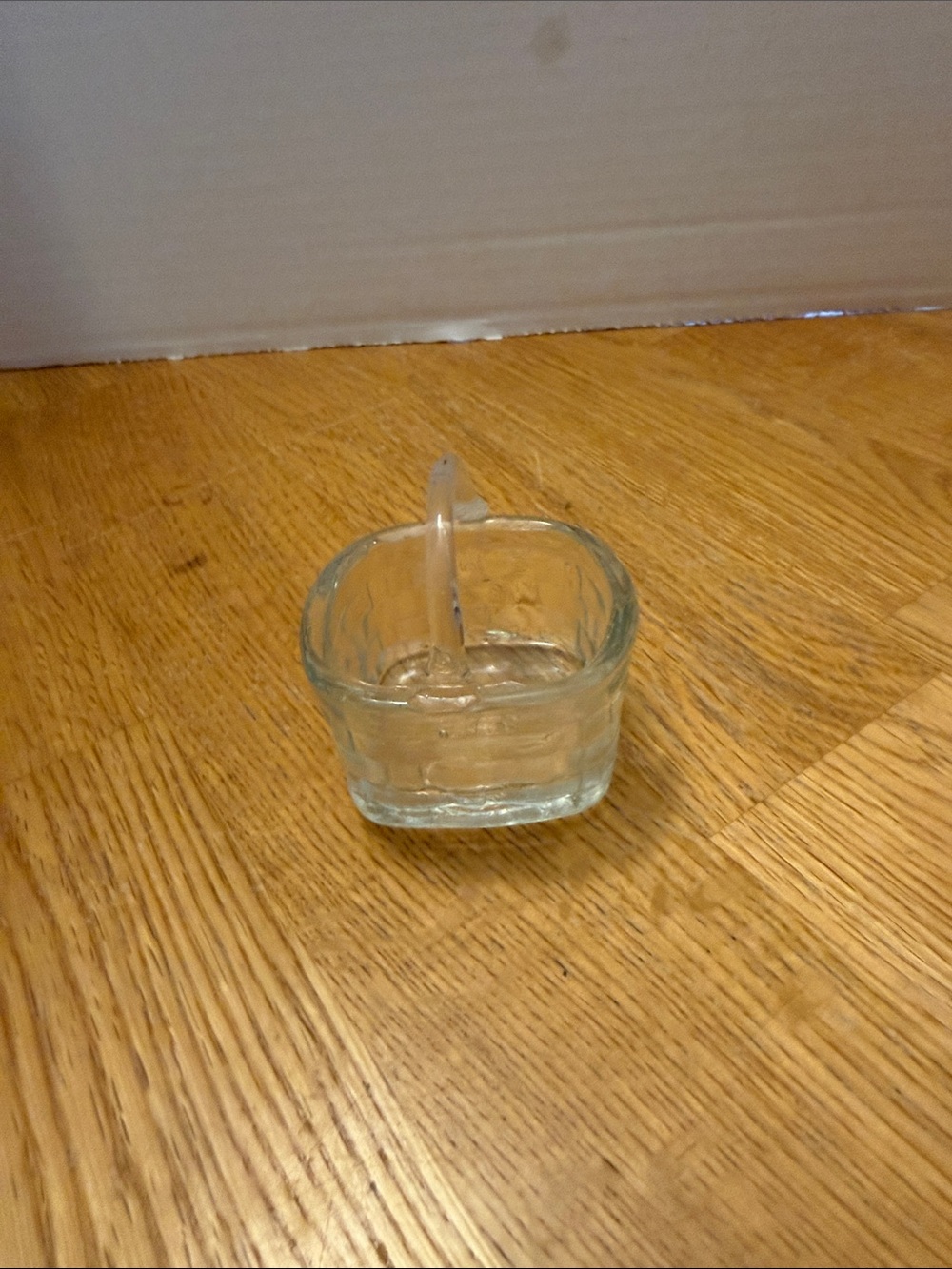 Clear Glass Square Dish with Divider
